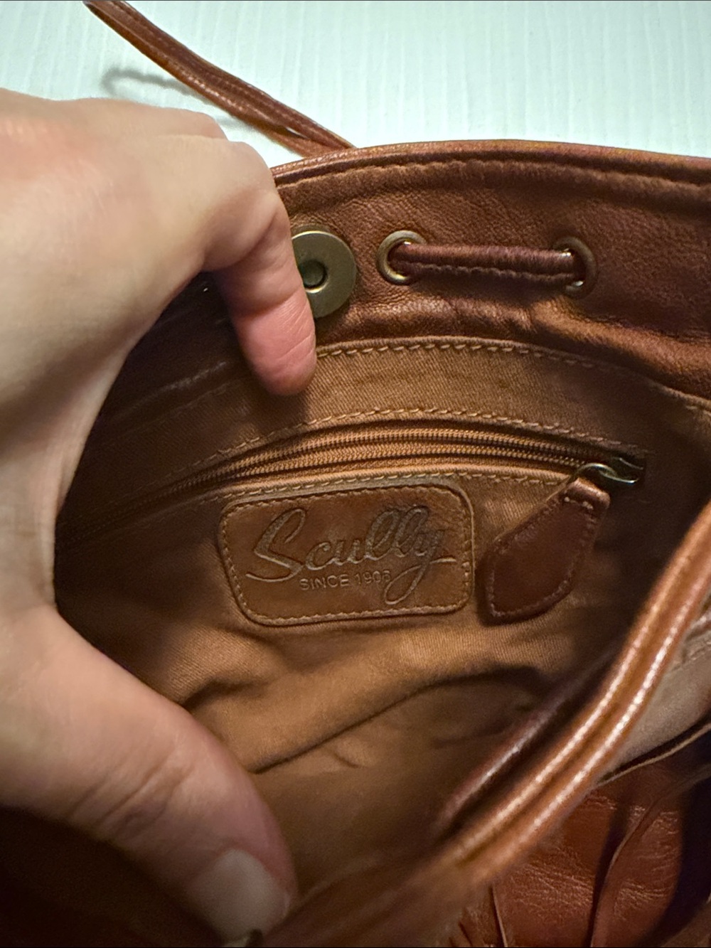 Scully Leather Fringe Purse - Picture 3 of 3